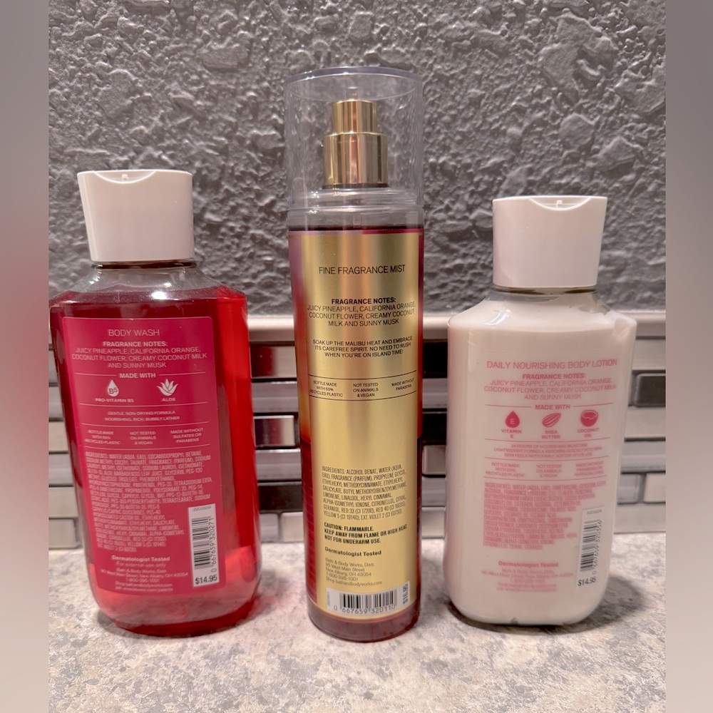 Bath & Body Works Malibu Heat Set - Picture 2 of 2